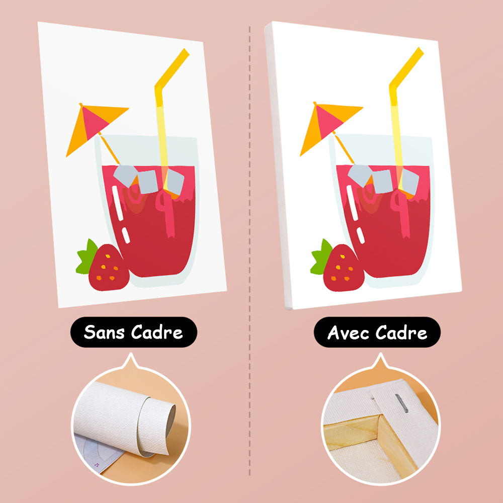 Cocktail Fruité 6 Mini Peintures par Numéros