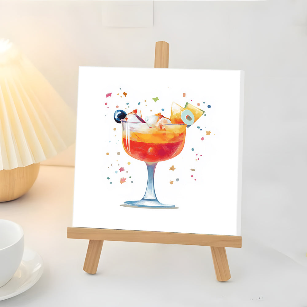 Cocktail Glacé À L'orange Mini Peinture par Numéros
