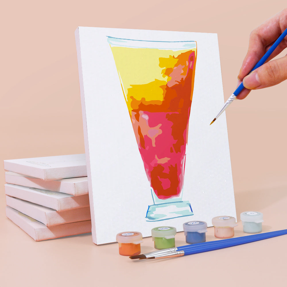 Cocktail Rafraîchissant 6 Mini Peintures par Numéros