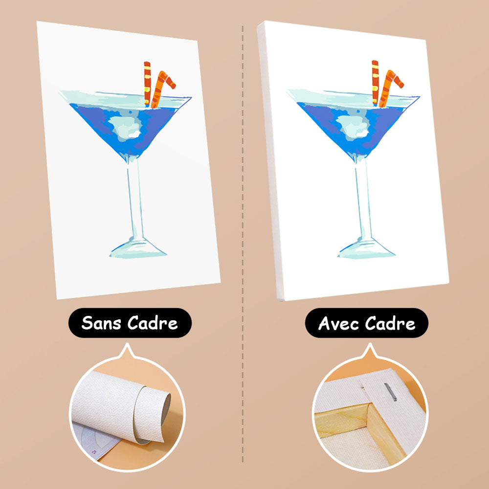 Cocktail Rafraîchissant 6 Mini Peintures par Numéros