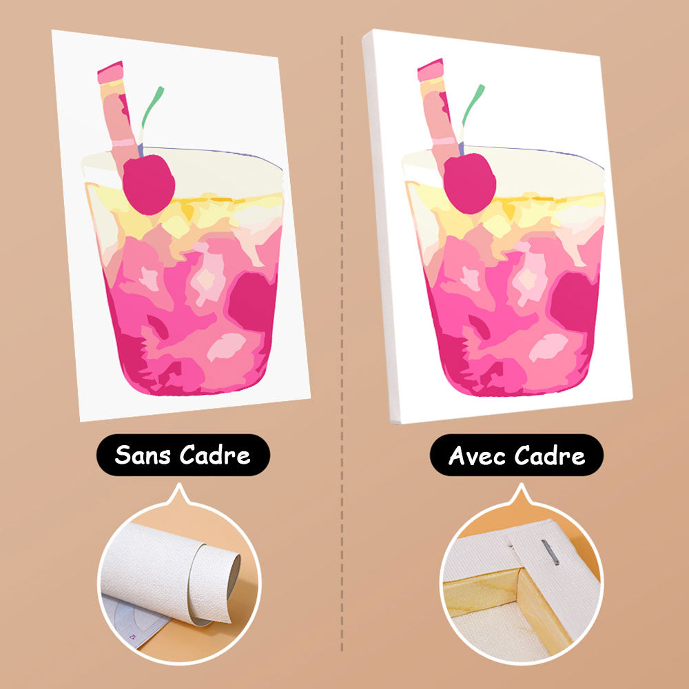 Cocktail Sucré 6 Mini Peintures par Numéros