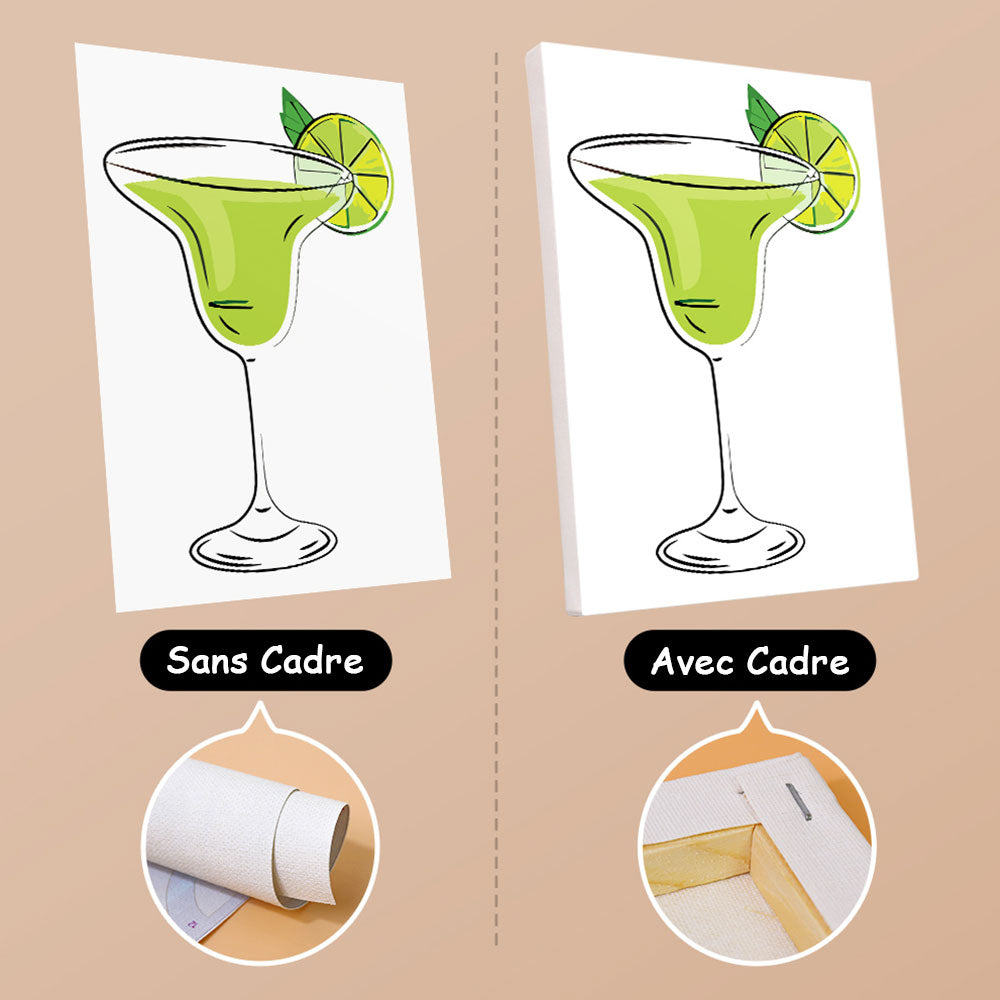 Cocktails aux Saveurs Variées 6 Mini Peintures par Numéros