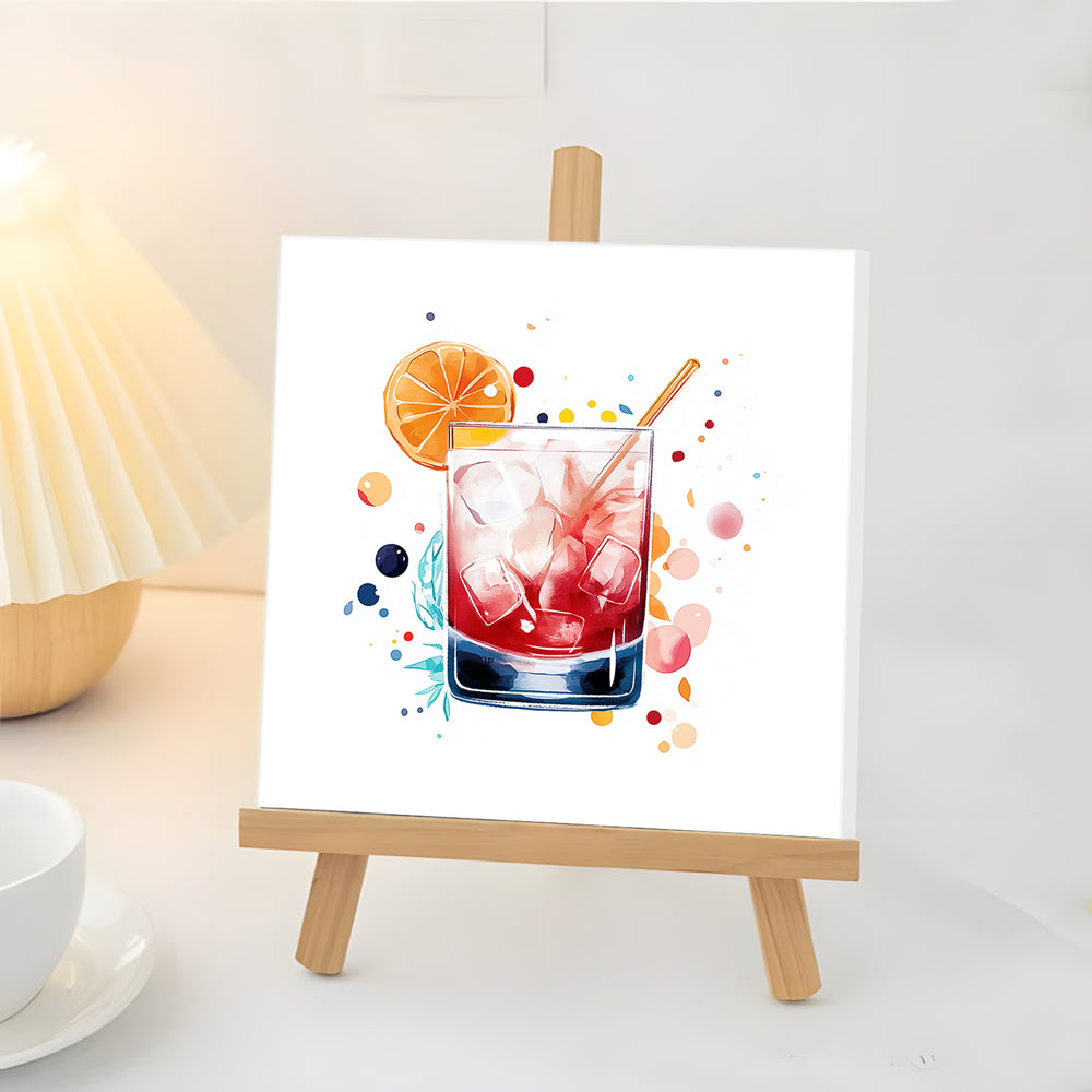 Cocktails Glacée Mini Peinture par Numéros