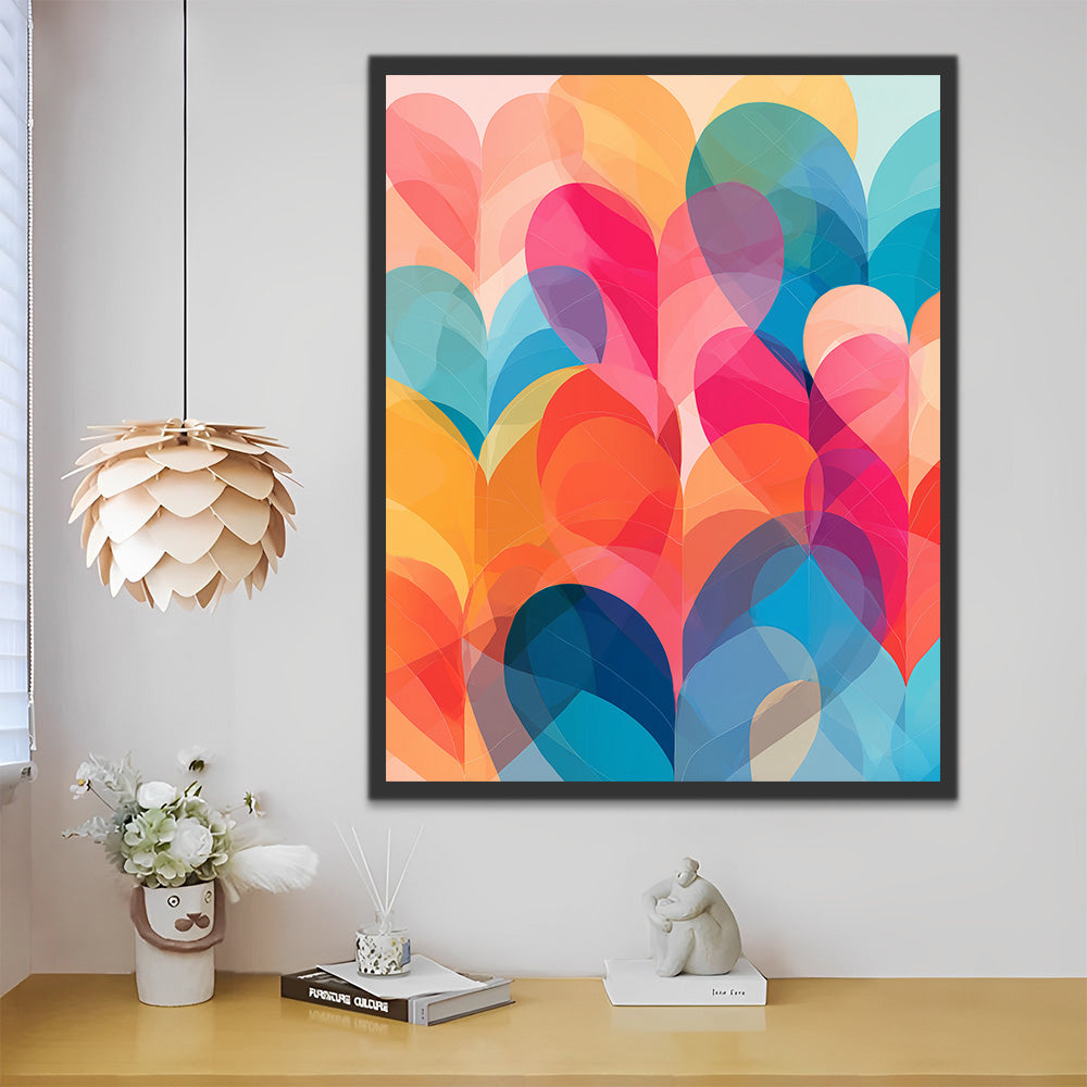 Cœurs Colorés Peinture par Numéros