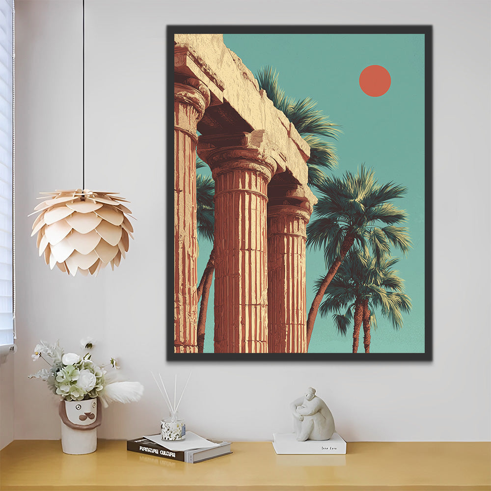 Colonnes Romaines de Style Baroque Peinture par Numéros