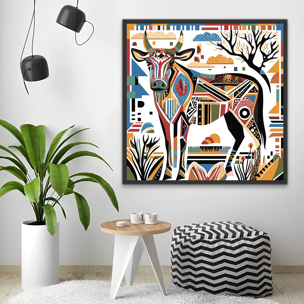 Couleur Totem Vache Peinture par Numéros