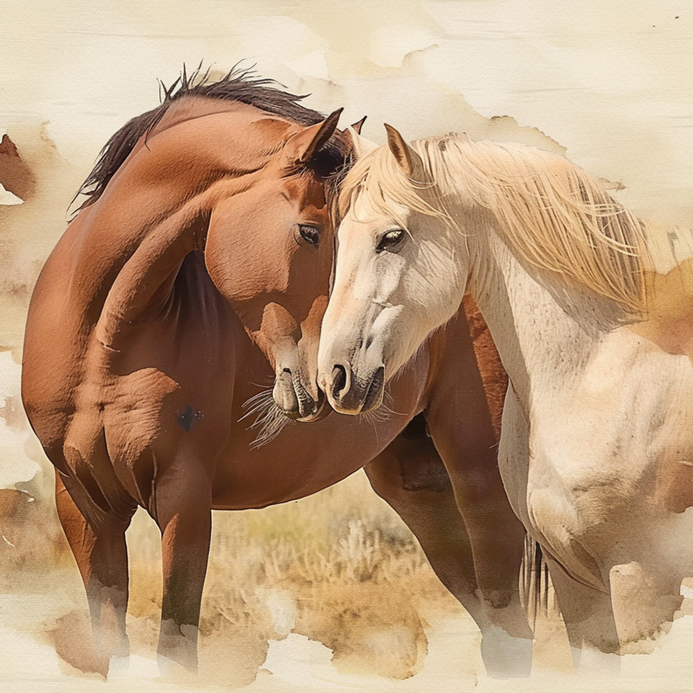 Couple Cheval Peinture par Numéros