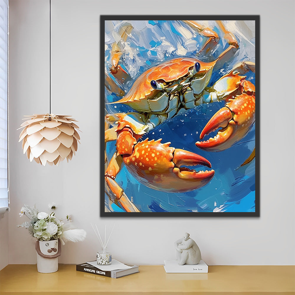 Crabe Bouilli Peinture par Numéros