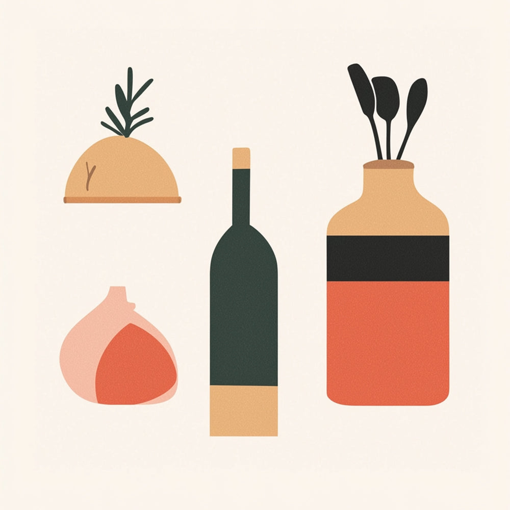 Cuillères et Condiments Mini Peinture par Numéros