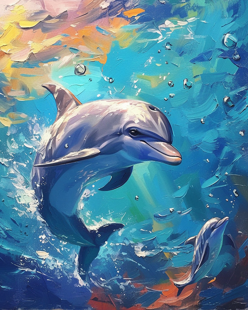 Dauphin Peinture par Numéros
