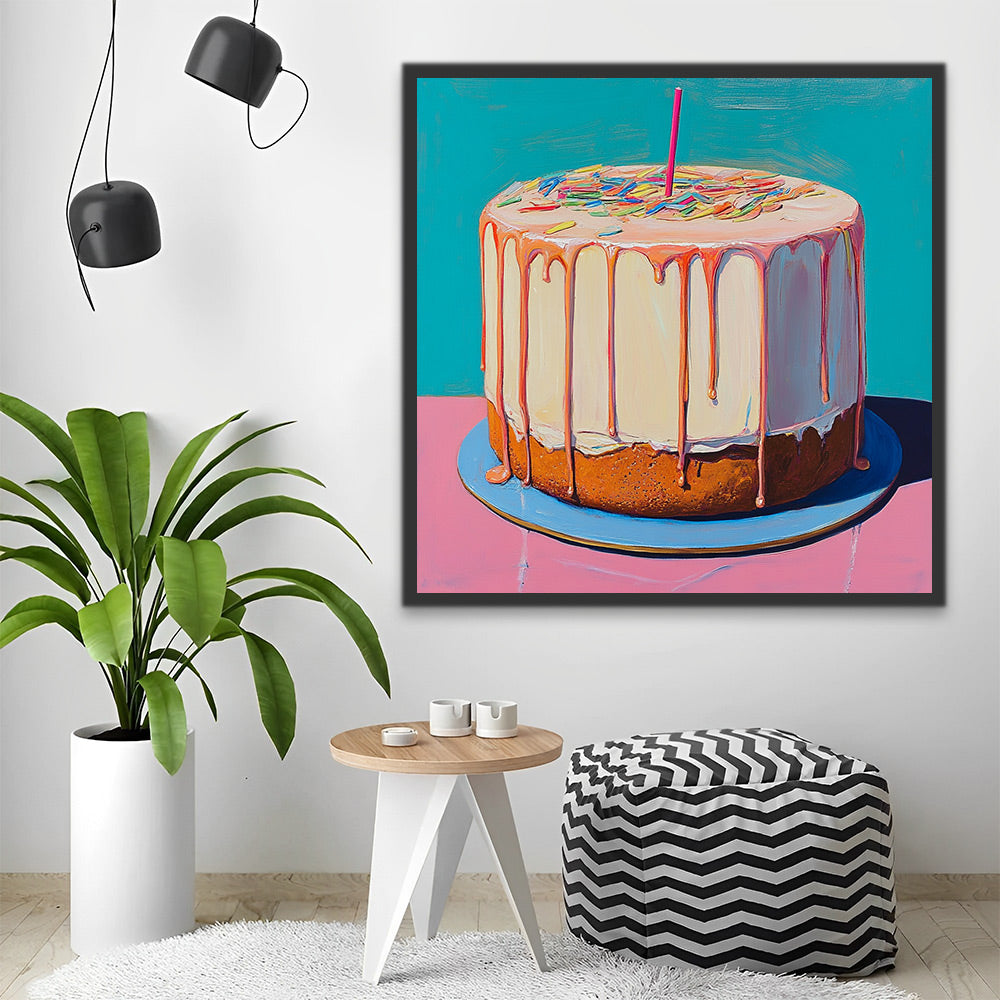 Délicieux Gâteau à la Crème Peinture par Numéros