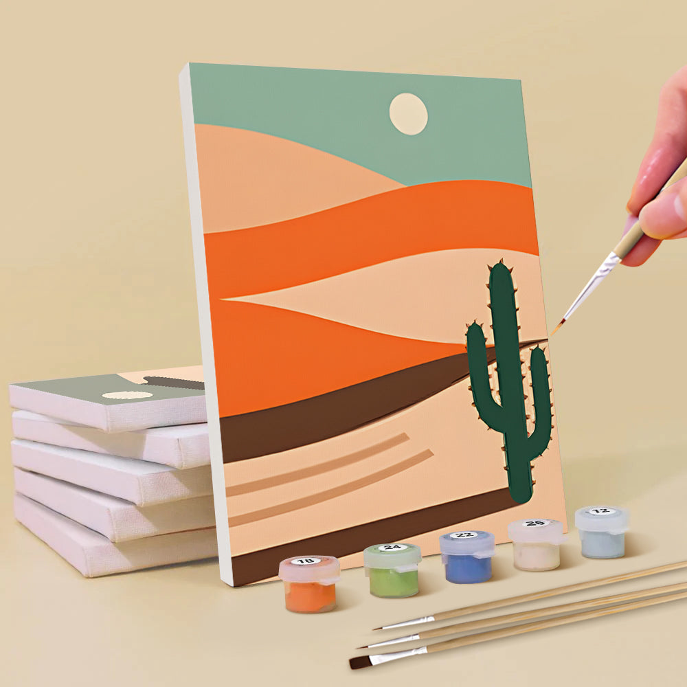 Déserts et Montagnes 6 Mini Peintures par Numéros