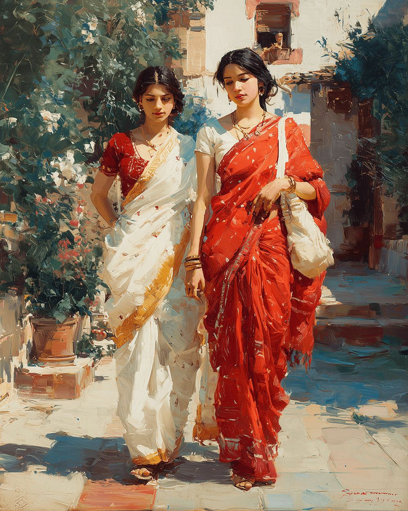 Deux Femmes Indiennes Peinture par Numéros
