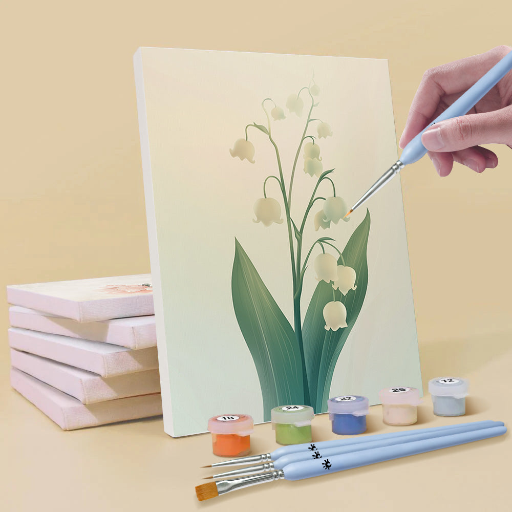 Différentes Variétés de Fleurs 6 Mini Peintures par Numéros