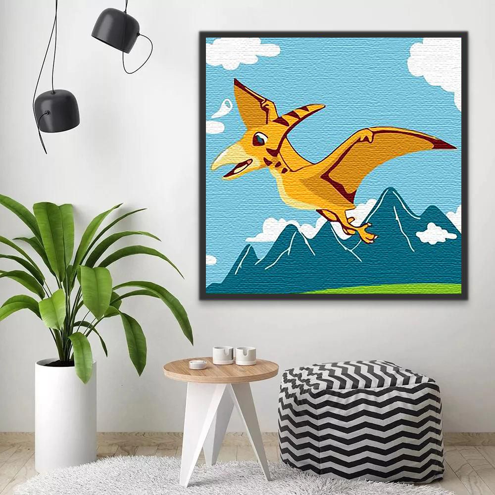 Dinosaure pour les Enfants Peinture par Numéros