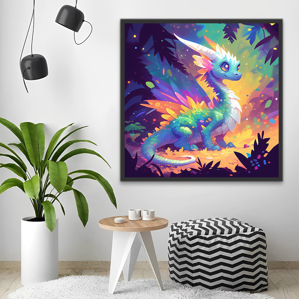 Dragon mignon Peinture par Numéros PBNLOMAYF70