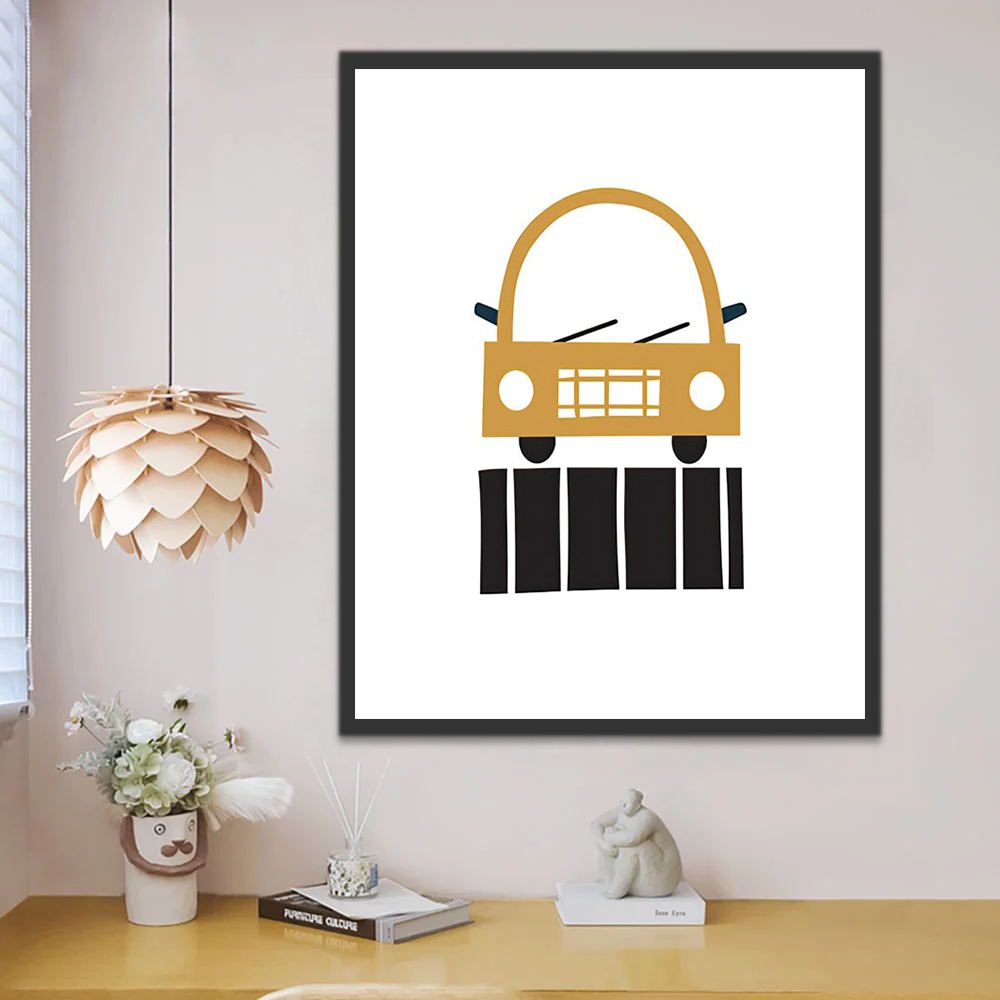 Enfants Voiture Peinture par Numéros