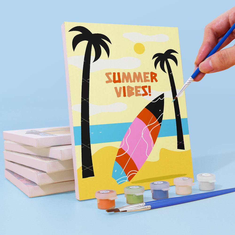 Été en Couleurs ! 6 Mini Peintures par Numéros
