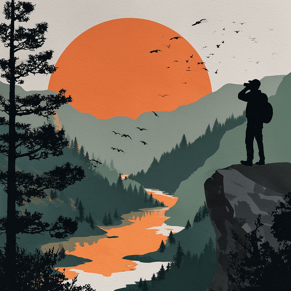 Excursion en Montagne Peinture par Numéros