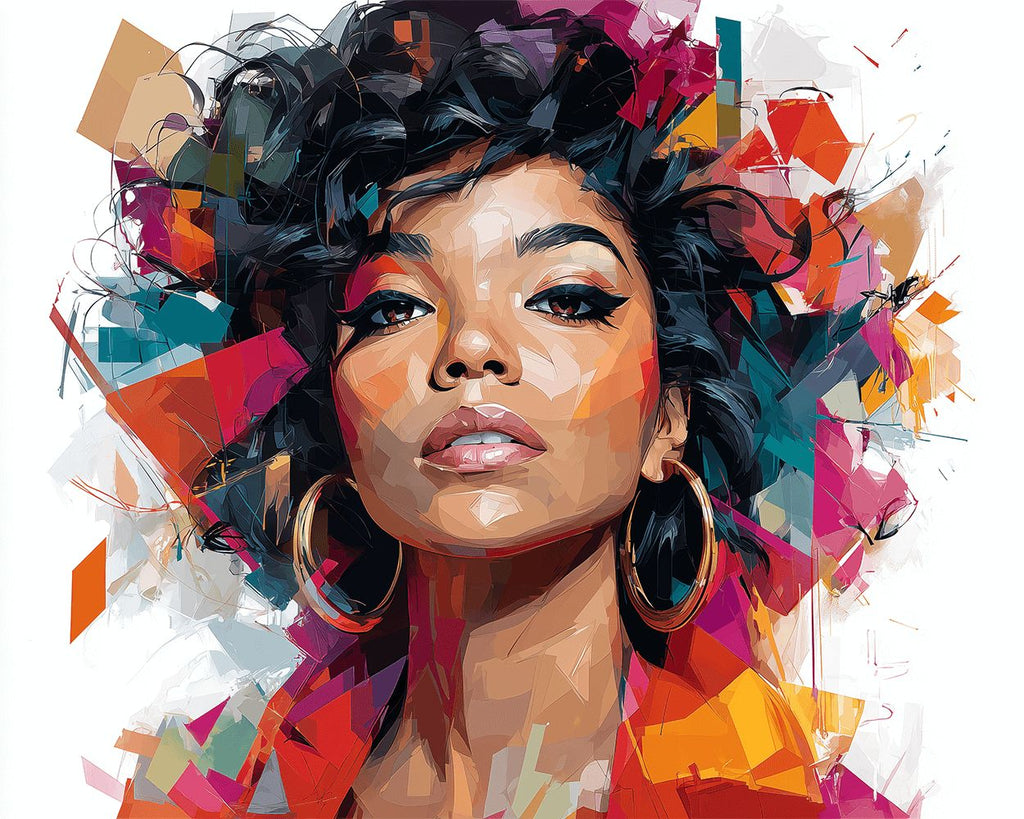 Femme Africaine Confiante Peinture par Numéros