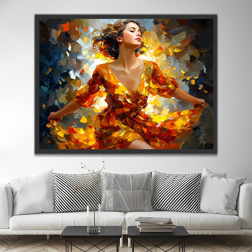 Femme Enivrée par la Danse Peinture par Numéros