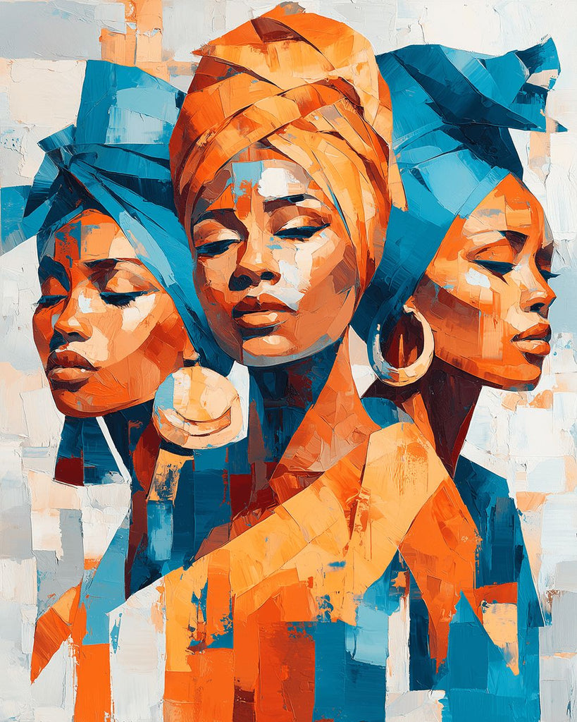Femmes Africaines à la Mode Peinture par Numéros