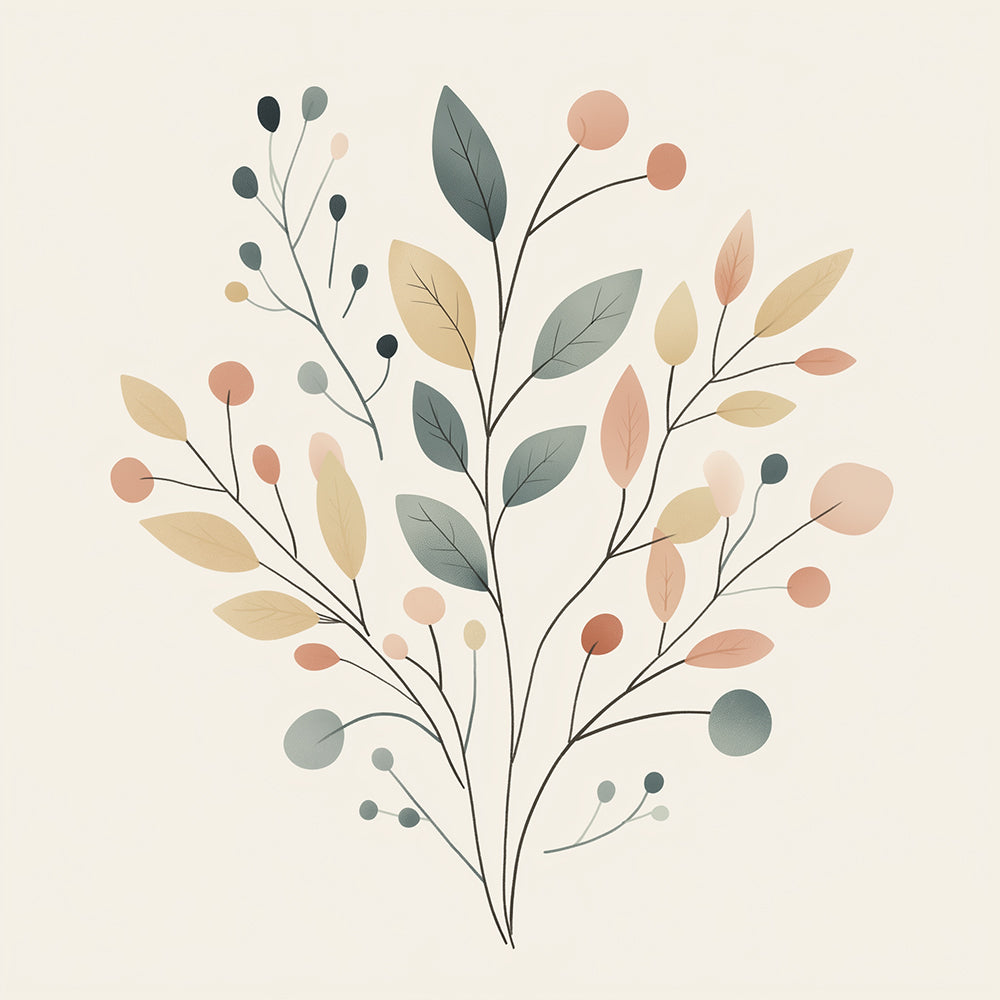 Feuilles Colorées Mini Peinture par Numéros