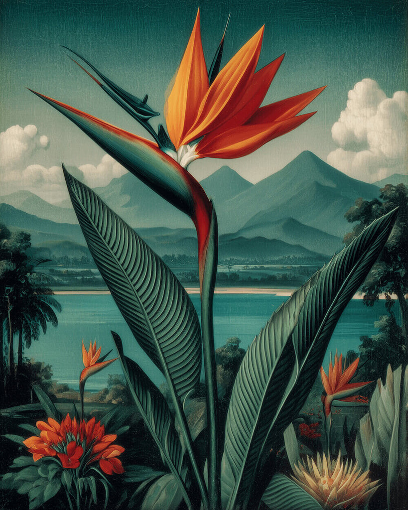 Fleur de Paradis dans la Nature Peinture par Numéros