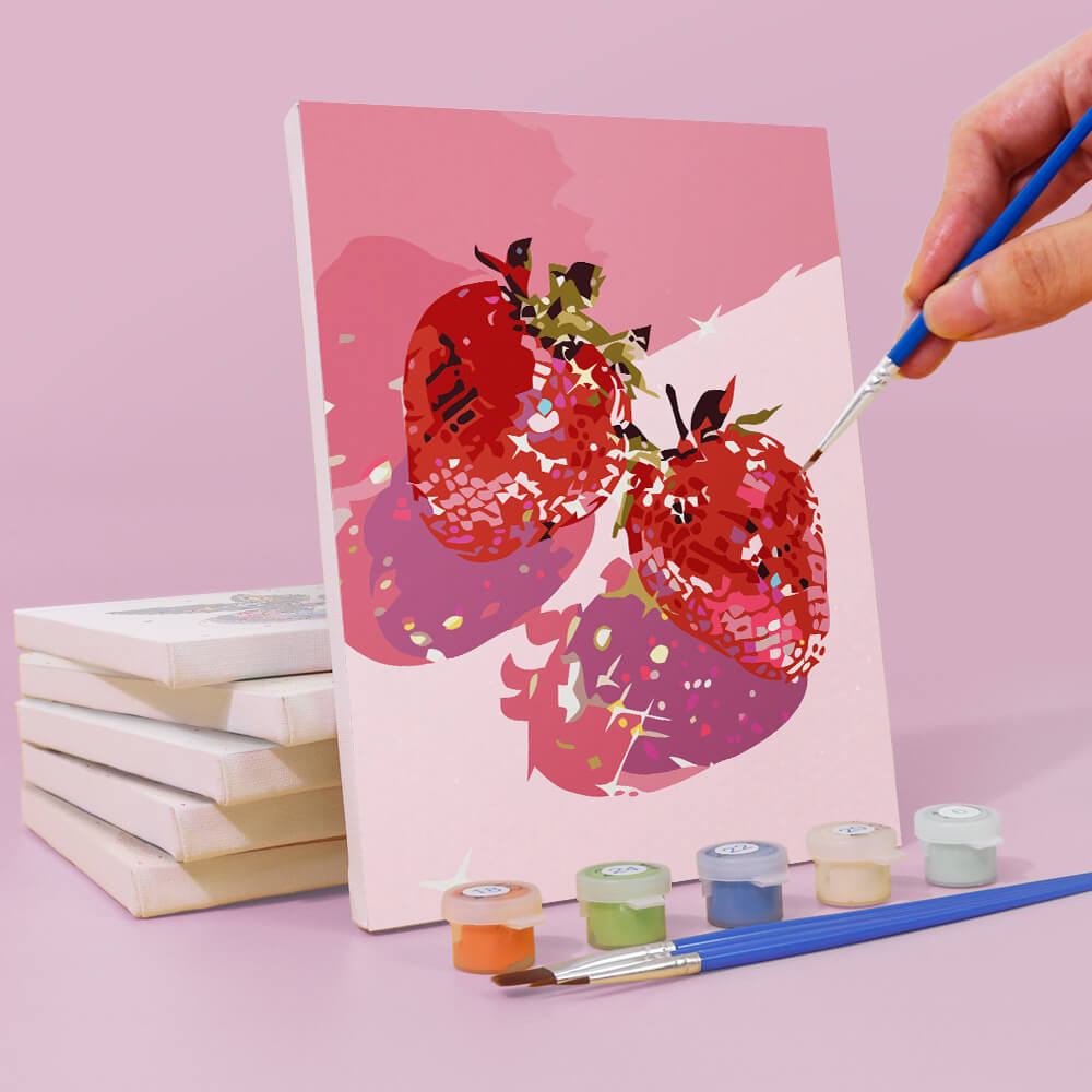 Fruits Métalliques 6 Mini Peintures par Numéros
