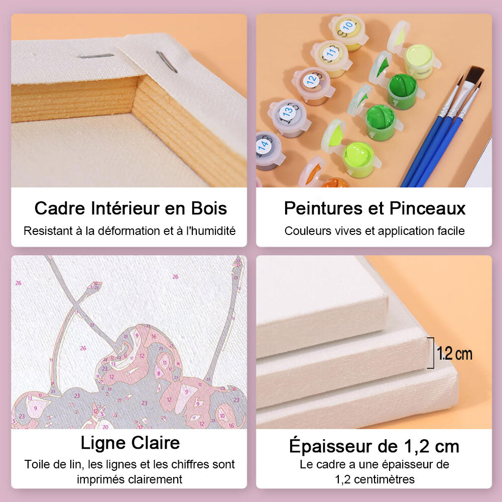 Fruits Métalliques 6 Mini Peintures par Numéros