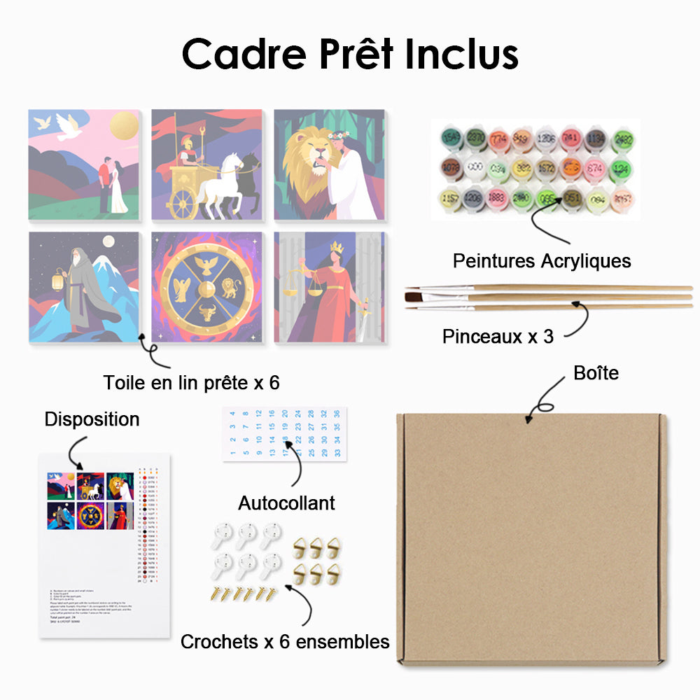 Gardien 6 Mini Peintures par Numéros
