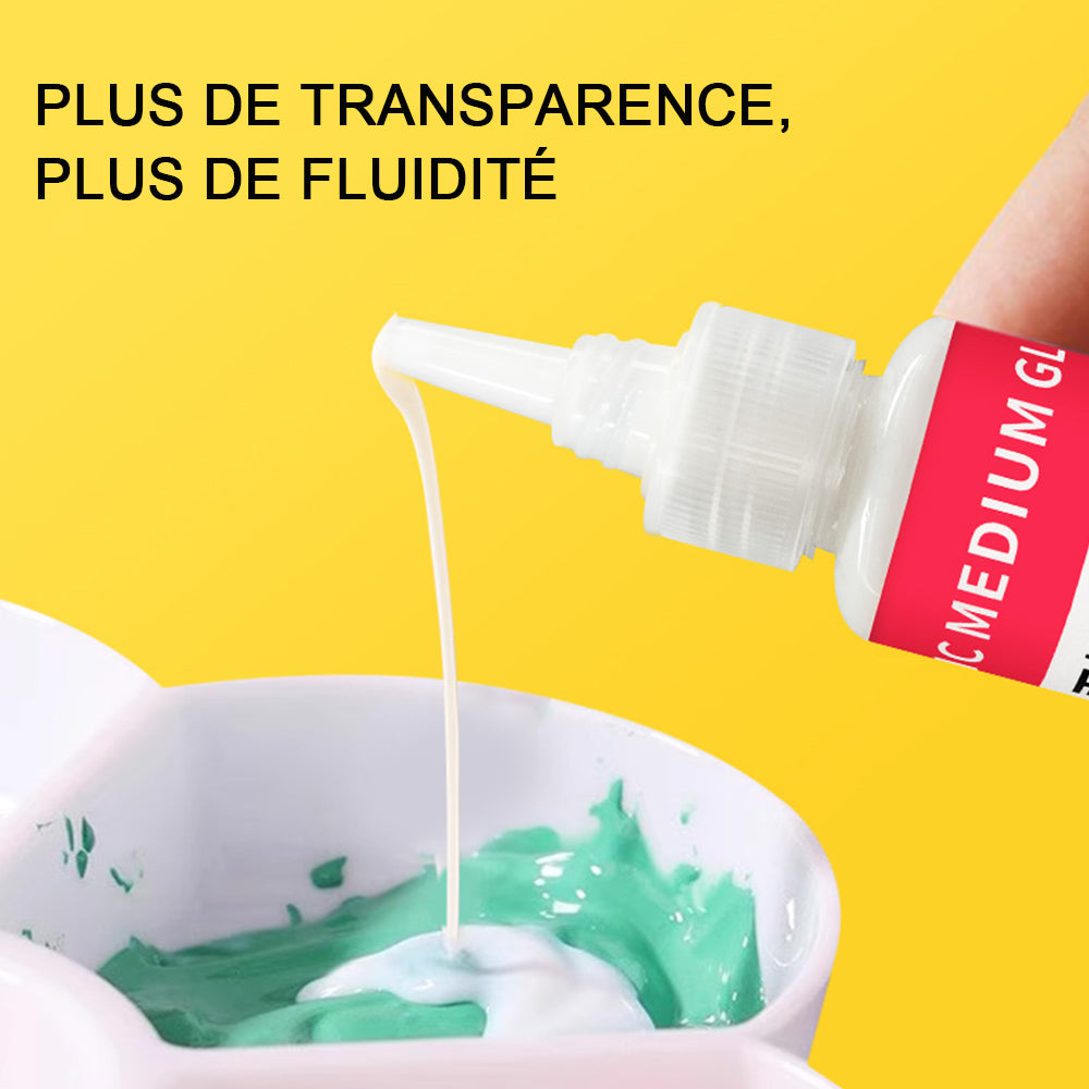 Gel Acrylique Professionnel Brillant 30ml pour Peinture par Numéros