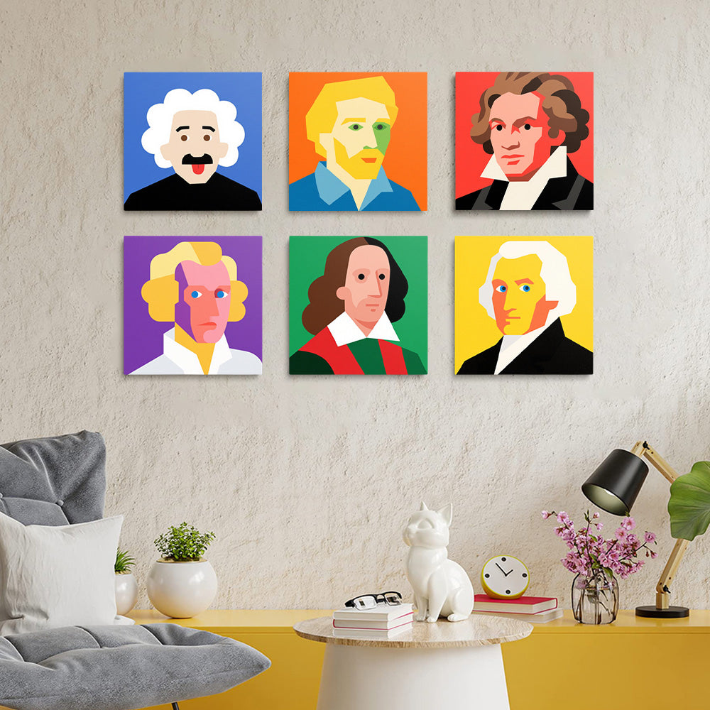 Grands Scientifiques 6 Mini Peintures par Numéros