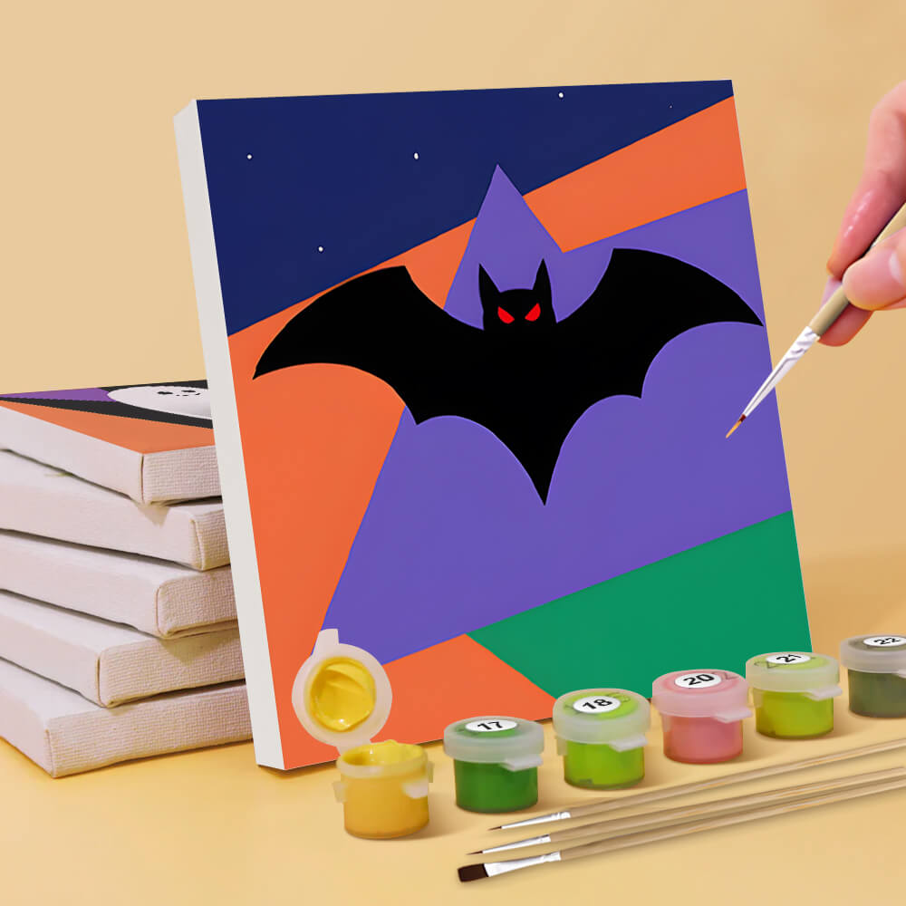Halloween en Cartoon 6 Mini Peintures par Numéros