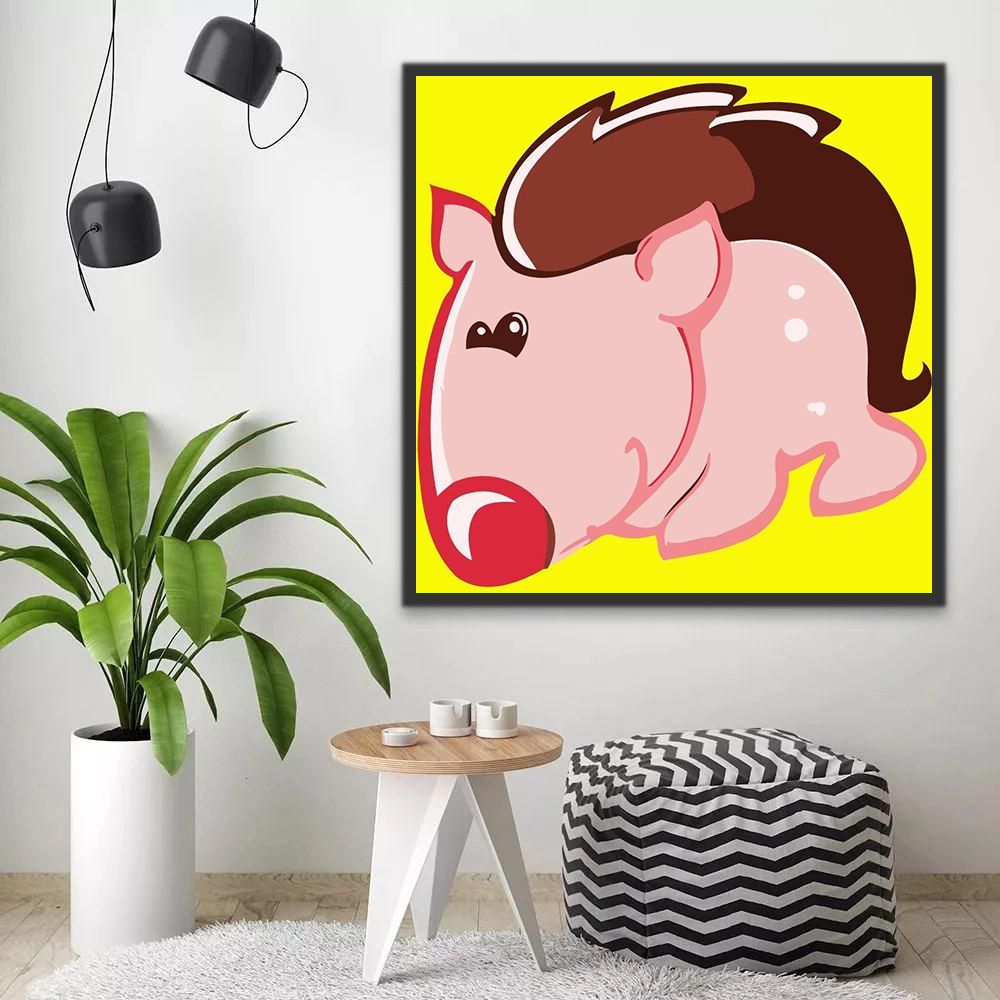 Hérisson Cartoon Peinture par Numéros