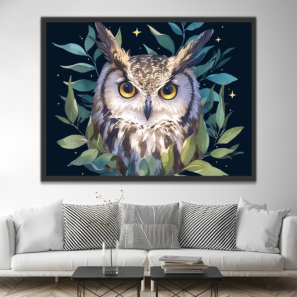 Hibou Peinture par Numéros