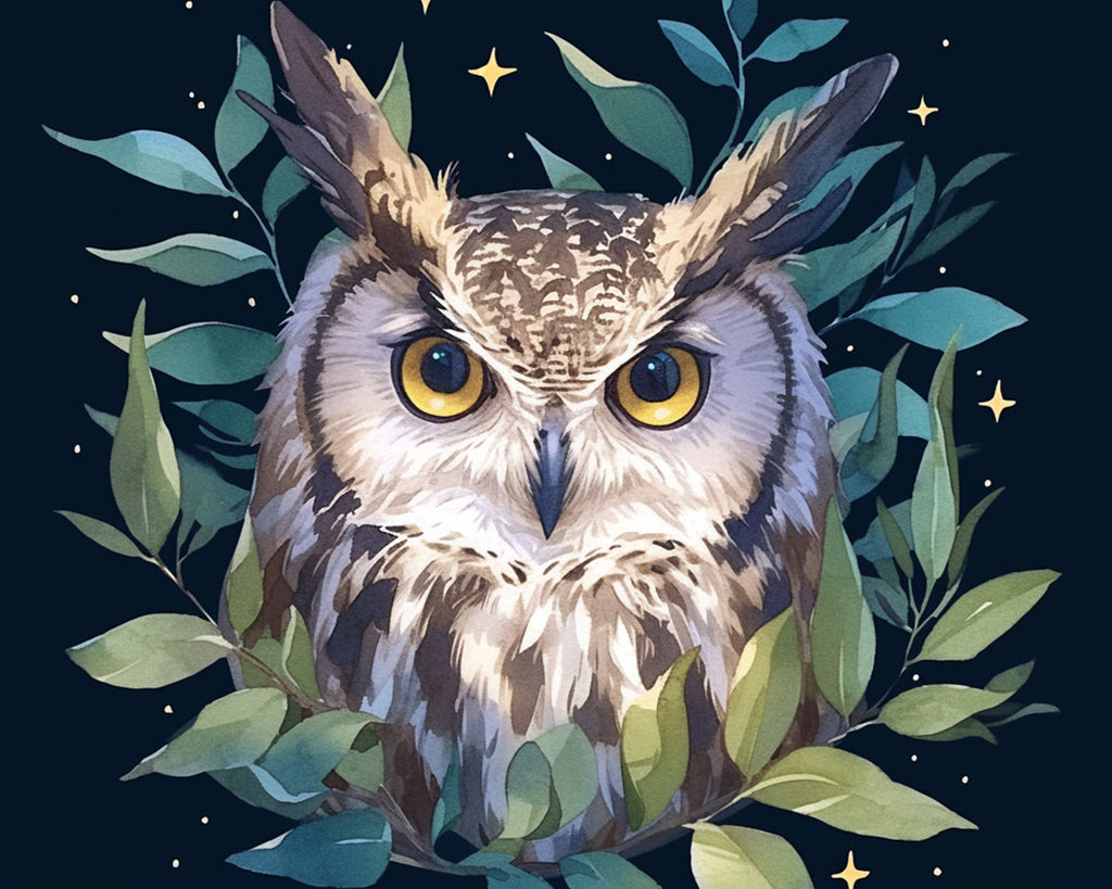 Hibou Peinture par Numéros