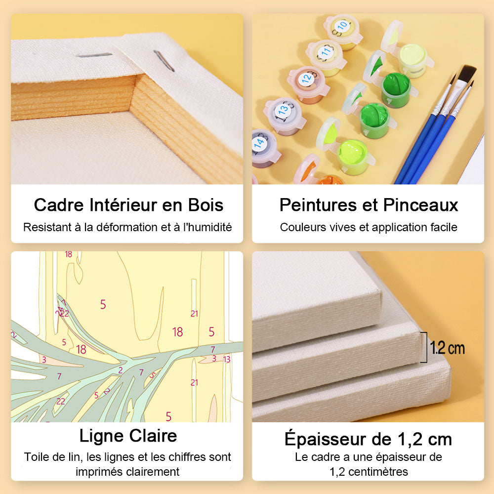 Huile de Noix 6 Mini Peintures par Numéros