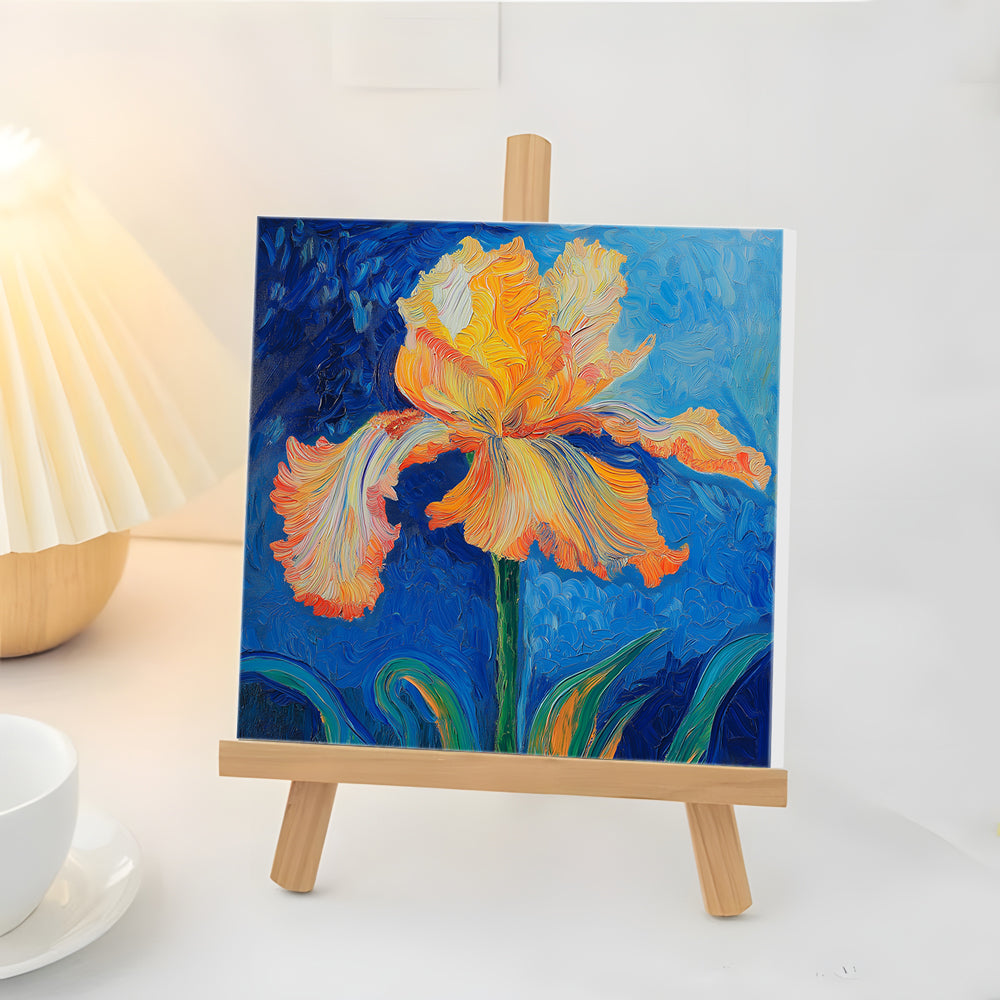 Iris Orange Mini Peinture par Numéros