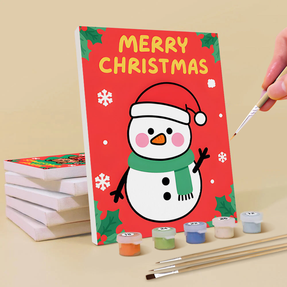 Joyeux Noël aux Animaux 6 Mini Peintures par Numéros