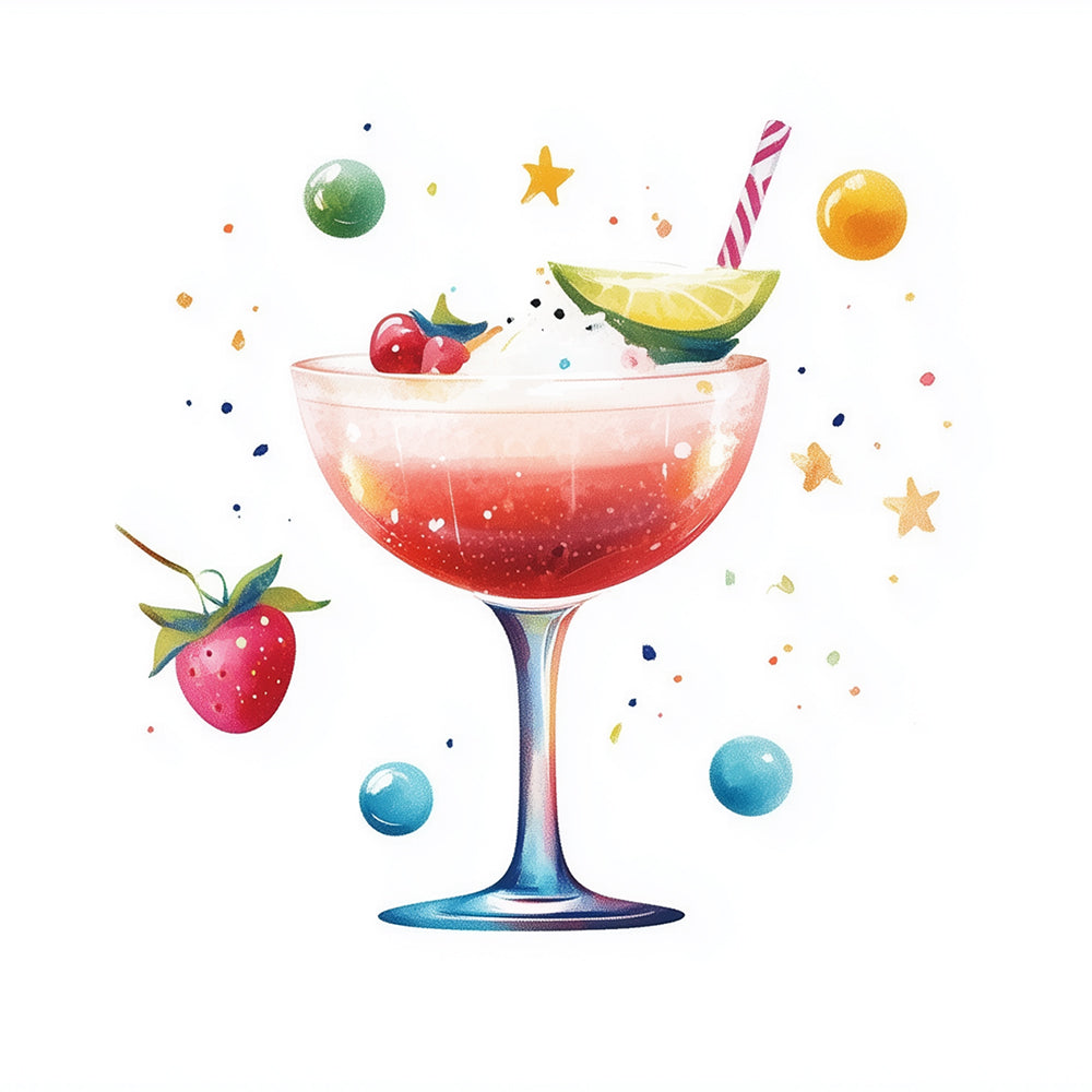 Jus D'Été Coloré Mini Peinture par Numéros