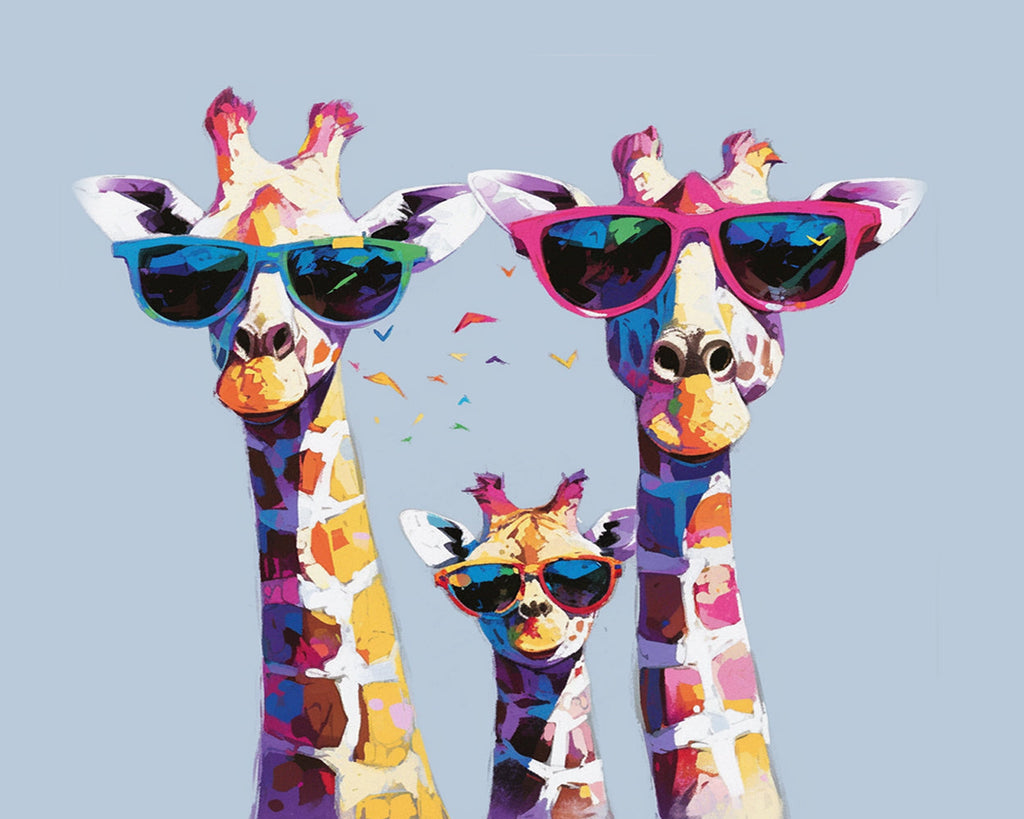 La famille des girafes Peinture par Numéros