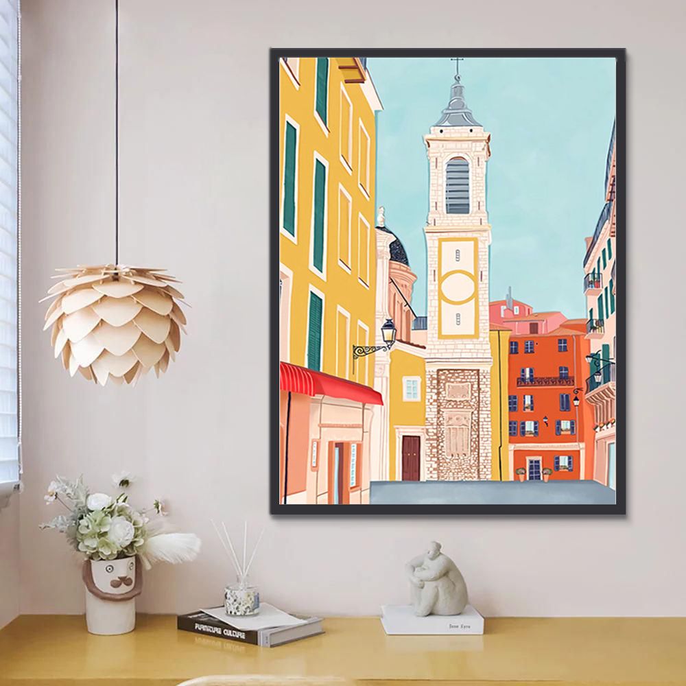 La Place Rossetti Peinture par Numéros