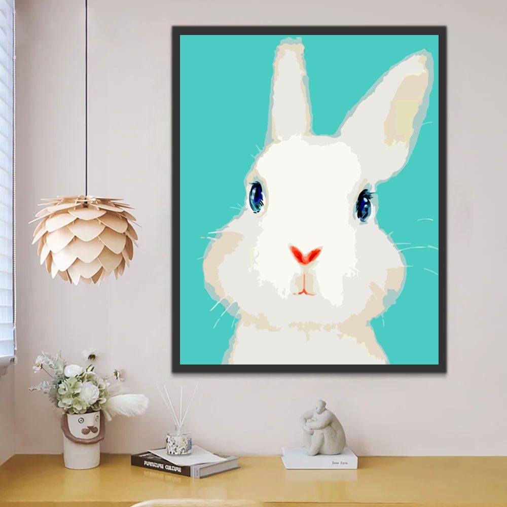 Lapin Mignon Peinture par Numéros