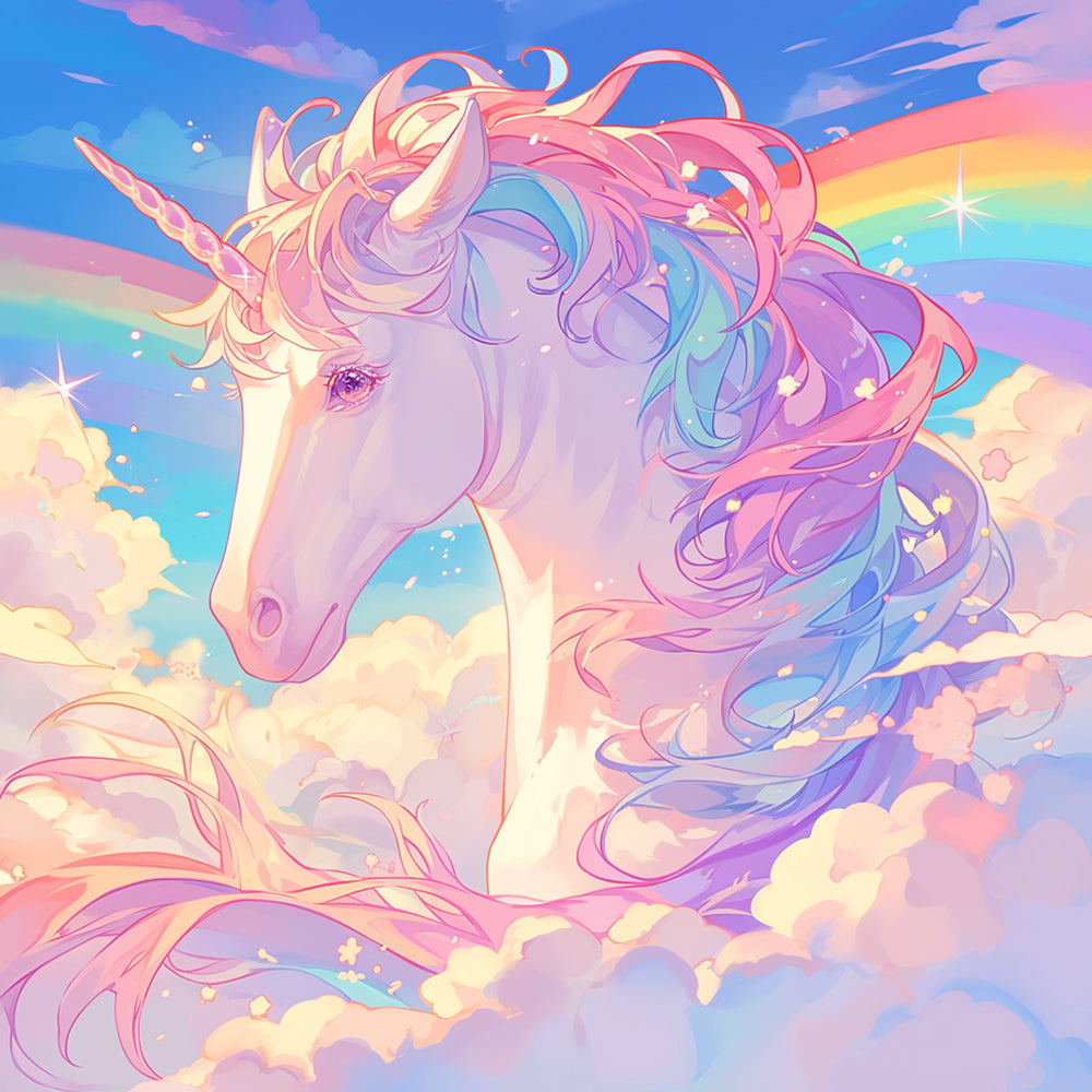 Licorne arc-en-ciel Peinture par Numéros PBNLOMAYF42