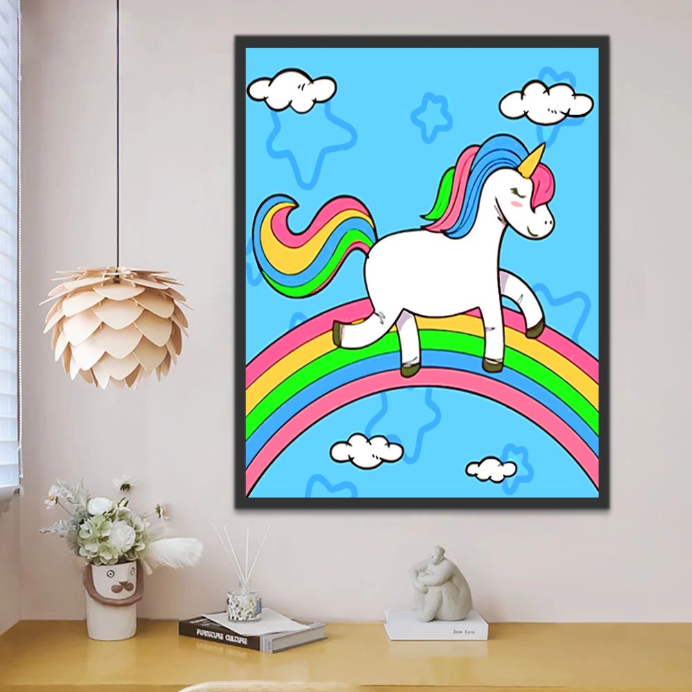Licorne Fière Peinture par Numéros