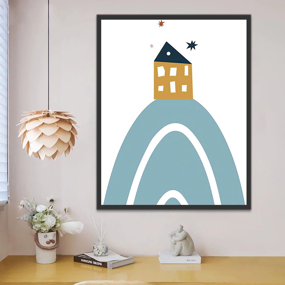 Maison Enfants Peinture par Numéros