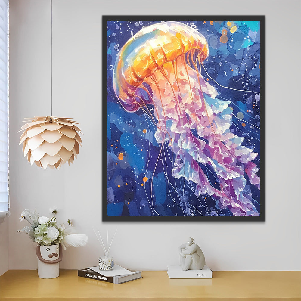 Méduses colorées Peinture par Numéros