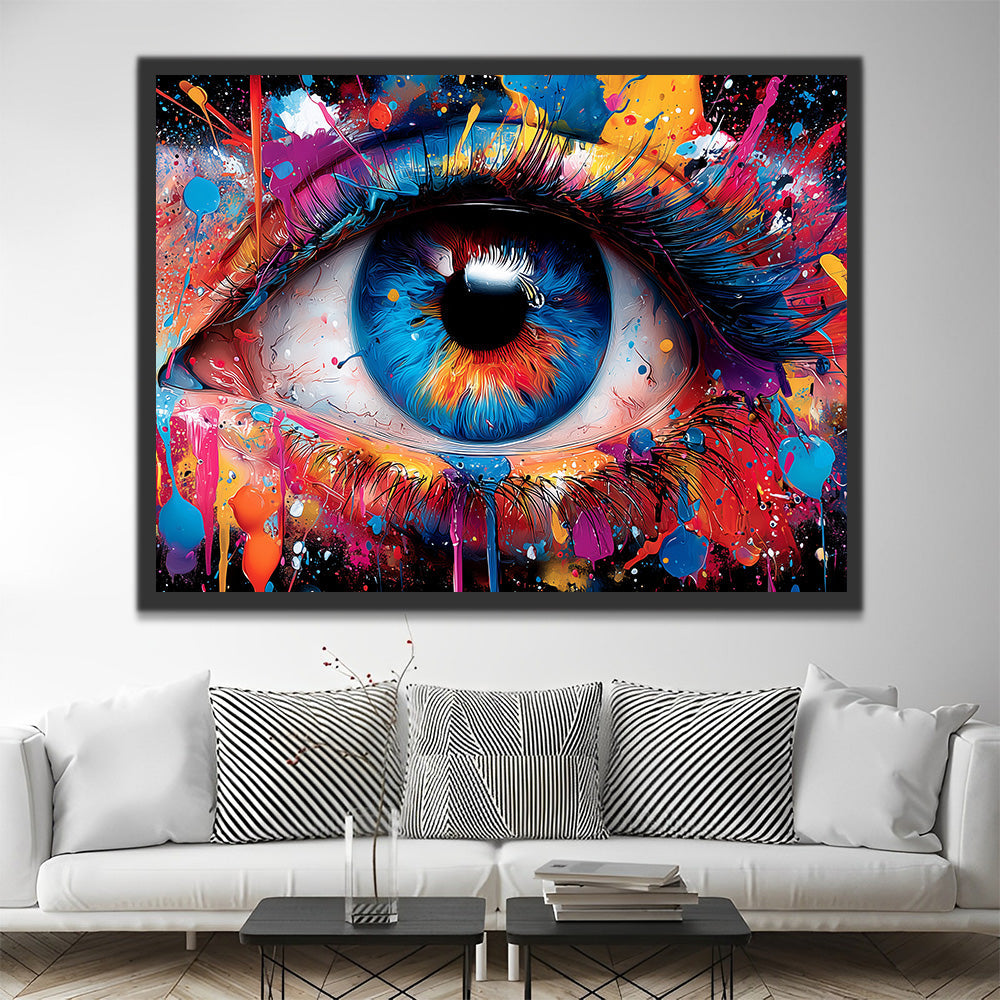 Œil Coloré Peinture par Numéros