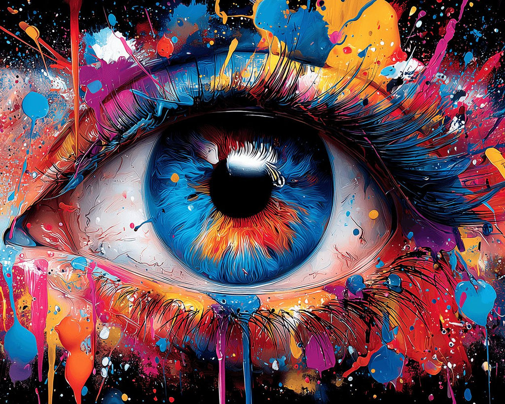 Œil Coloré Peinture par Numéros
